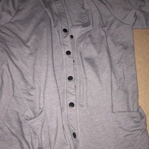 Logo button cardigan